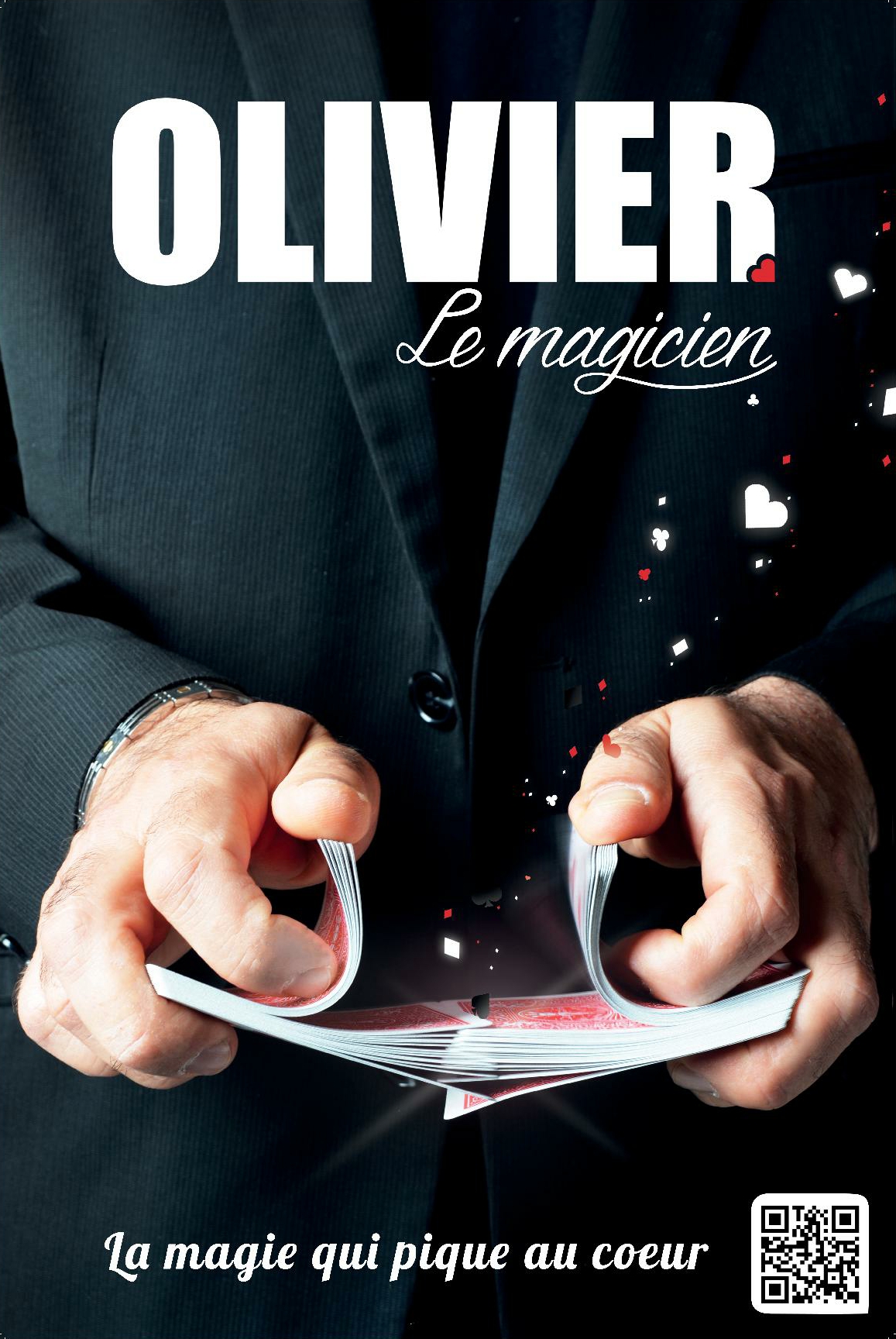     AFFICHE Olivier le Magicien avec Flashcode    